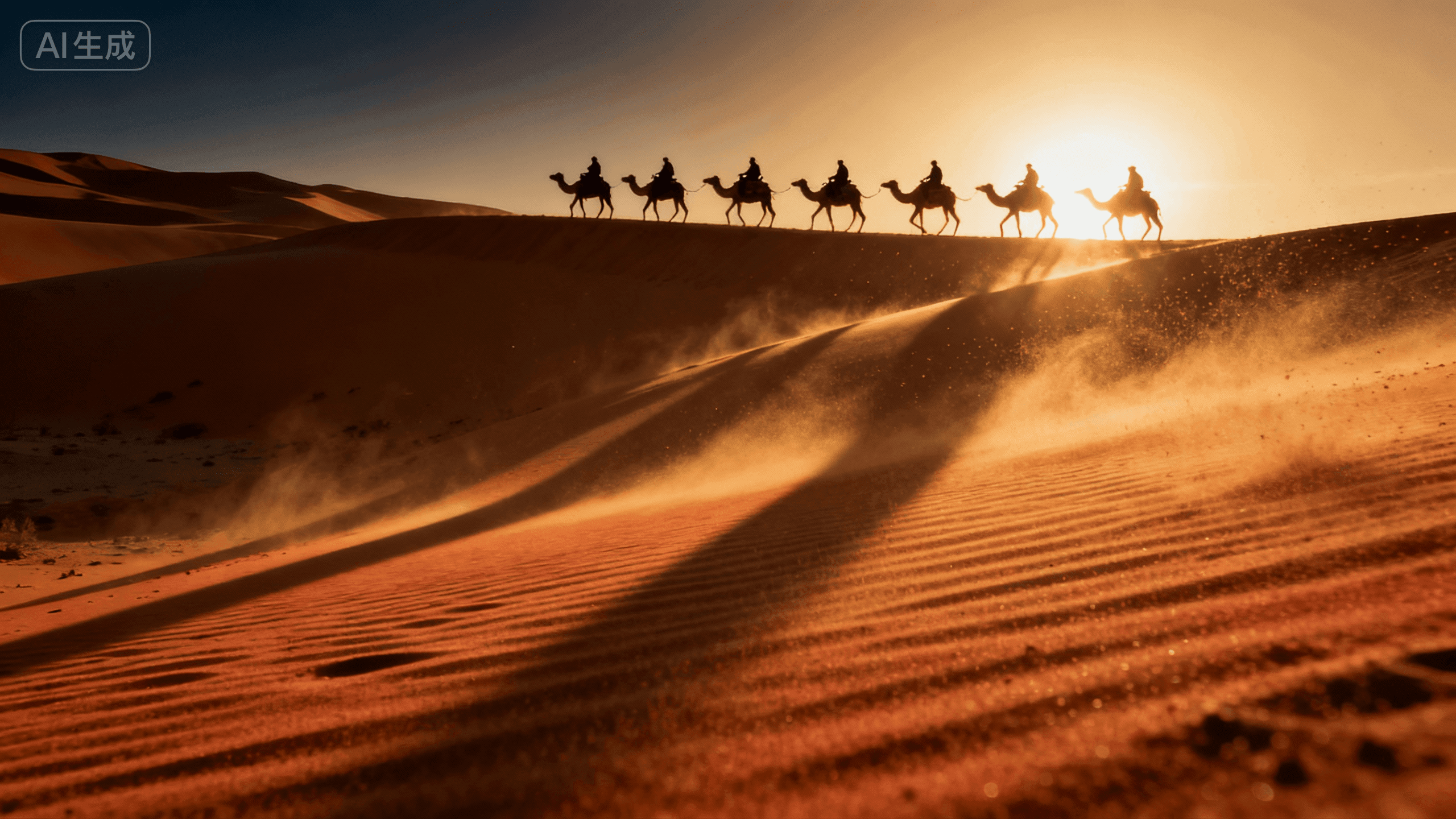 Desert sunrise reference still