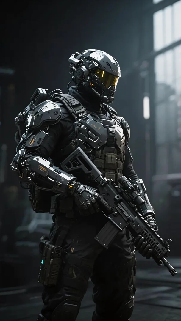 End frame for the Sci-Fi Armor Assembly Transition example